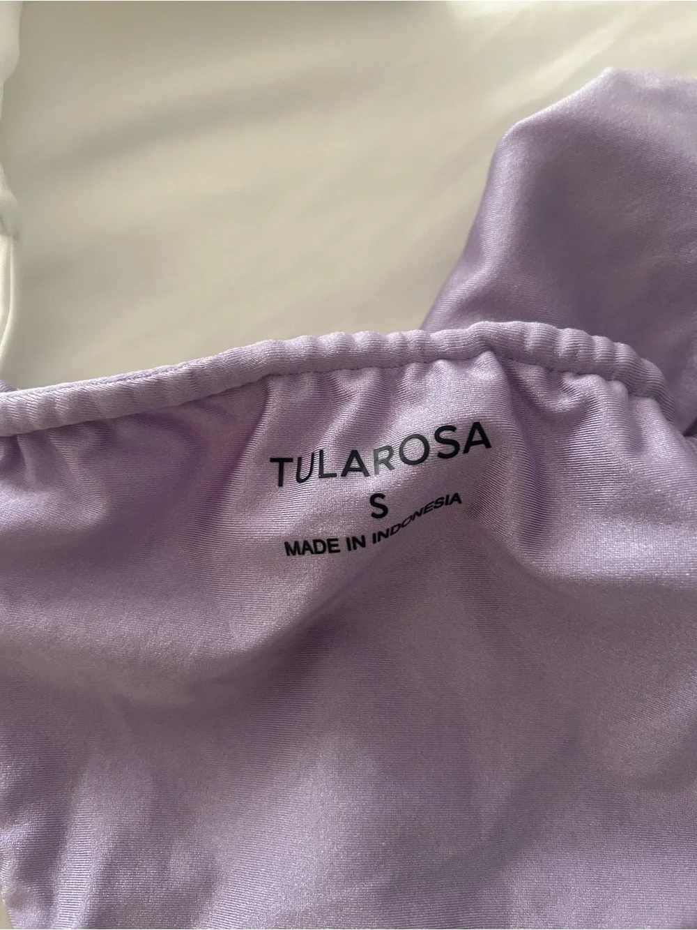 Lilac Ruched Micro Bikini Bottom - Picture 2 of 2